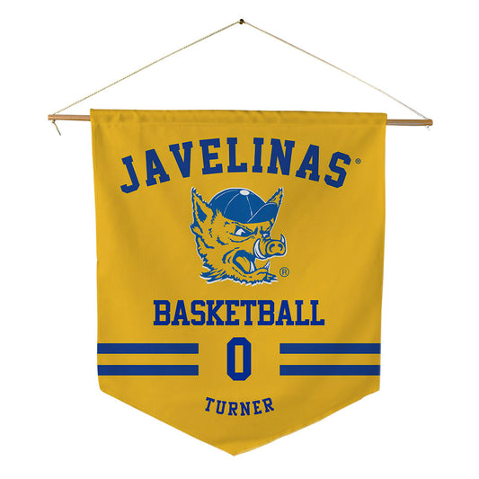 TAMUK - NCAA Men's Basketball : Jamir Turner - Pennant - 18" x 21"-0
