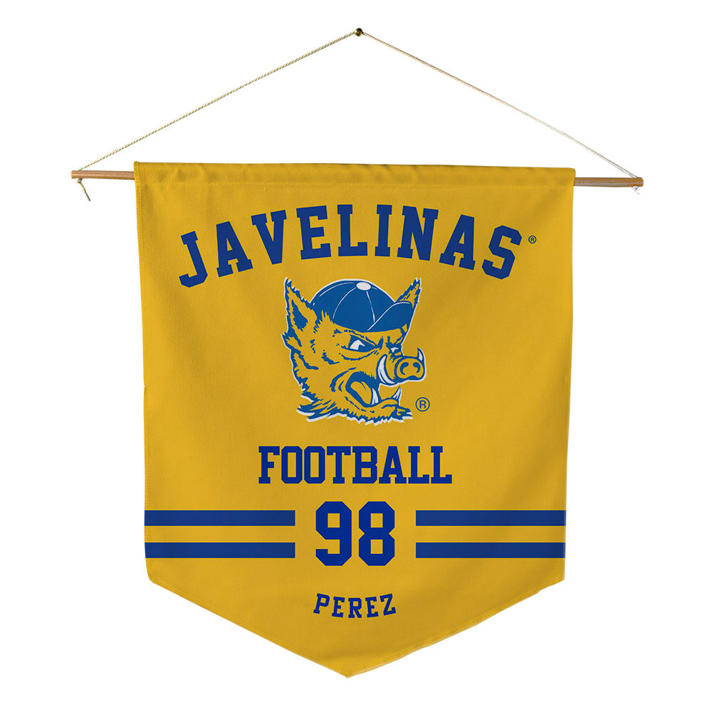 TAMUK - NCAA Football : Daniel Perez - Pennant - 18" x 21"-0