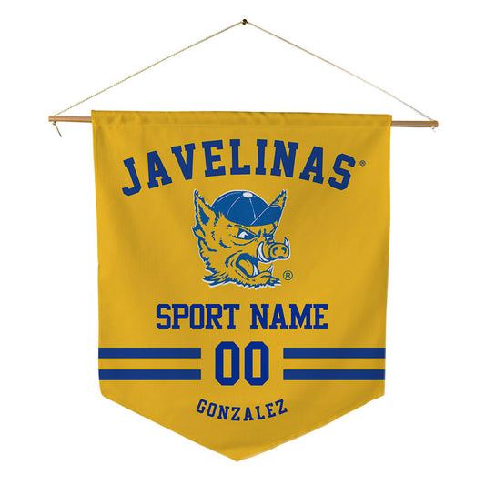 TAMUK - NCAA Football : Noah Gonzalez - Pennant - 18" x 21"-0