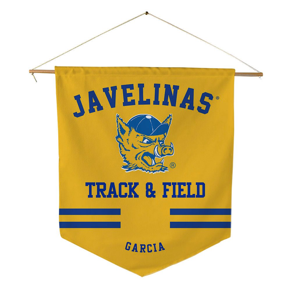 TAMUK - NCAA Women's Track & Field : Liana Garcia - Pennant - 18" x 21"-0