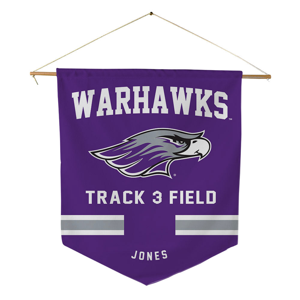 UW-Whitewater - NCAA Men's Track & Field : Kevin Jones - Pennant - 18" x 21"-0