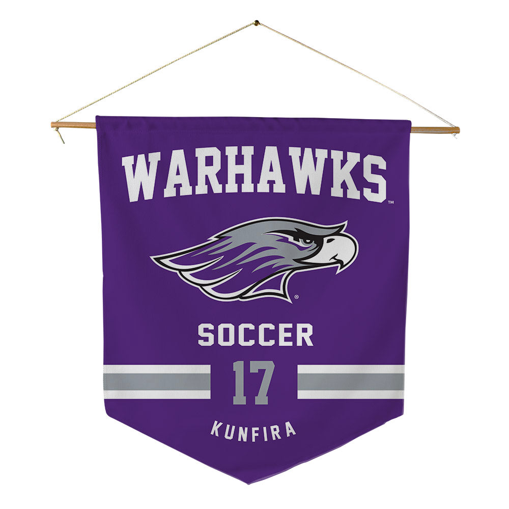 UW-Whitewater - NCAA Men's Soccer : Franklin Kunfira - Pennant - 18" x 21"-0