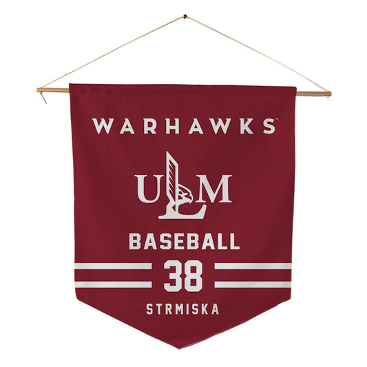 ULM - NCAA Baseball : Caleb Strmiska - Pennant - 18" x 21"-0