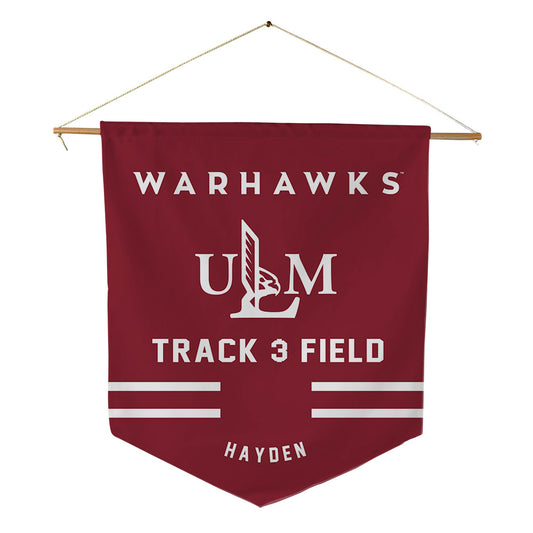 ULM - NCAA Men's Track & Field : Dylan Hayden - Pennant - 18" x 21"-0