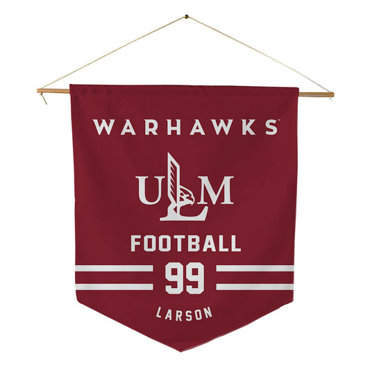 ULM - NCAA Football : Max Larson - Pennant - 18" x 21"-0
