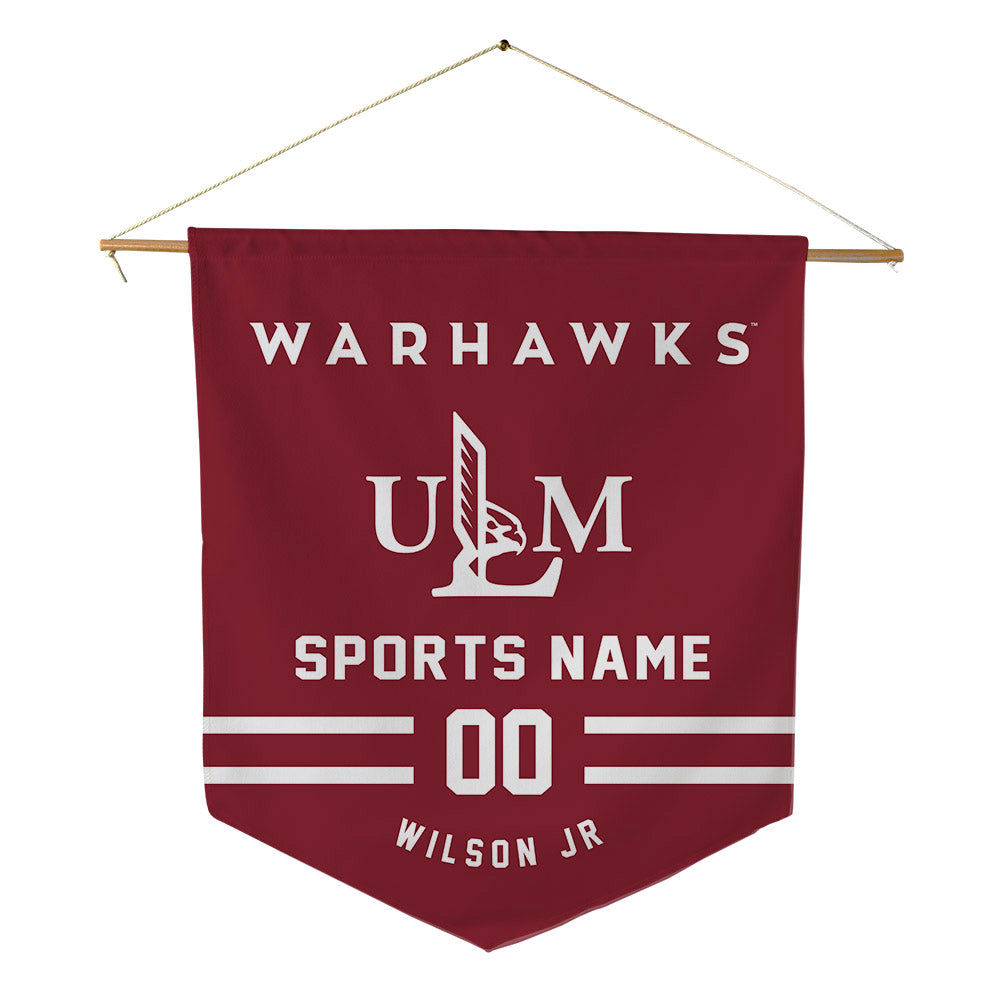 ULM - NCAA Football : CJ Wilson Jr - Pennant - 18" x 21"-0