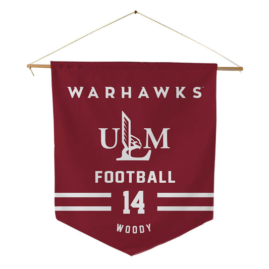 ULM - NCAA Football : Tae Woody - Pennant - 18" x 21"-0