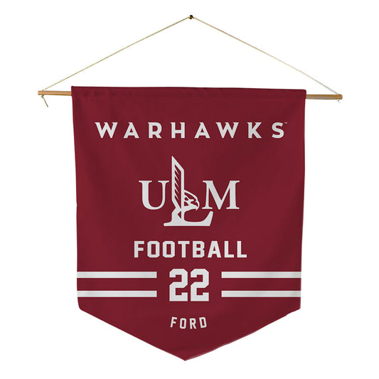 ULM - NCAA Football : DShaun Ford - Pennant - 18" x 21"-0