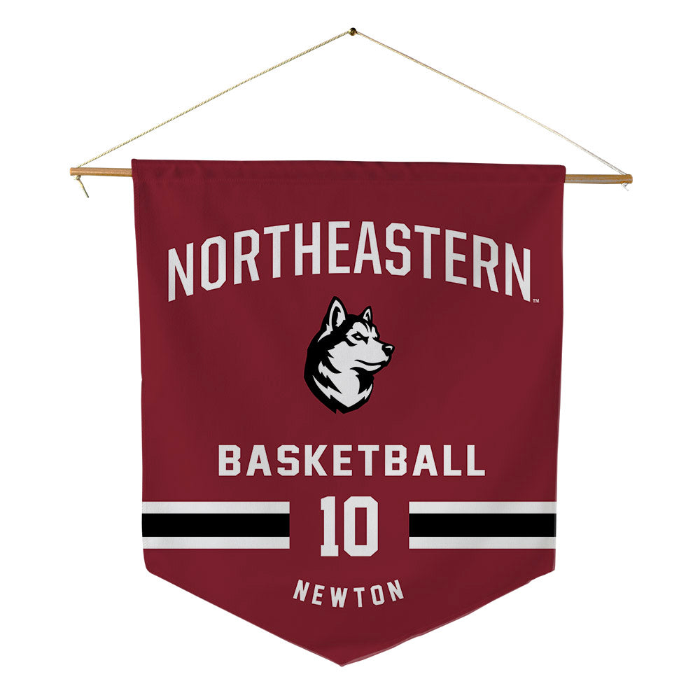 Northeastern - NCAA Men's Basketball : Miles Newton - Pennant - 18" x 21"-0