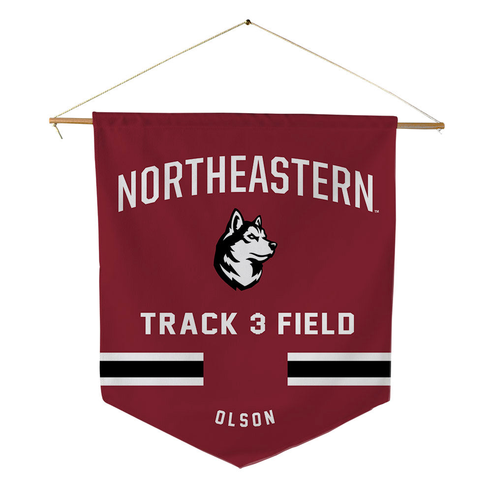 Northeastern - NCAA Women's Track & Field : Elena Olson - Pennant - 18" x 21"-0