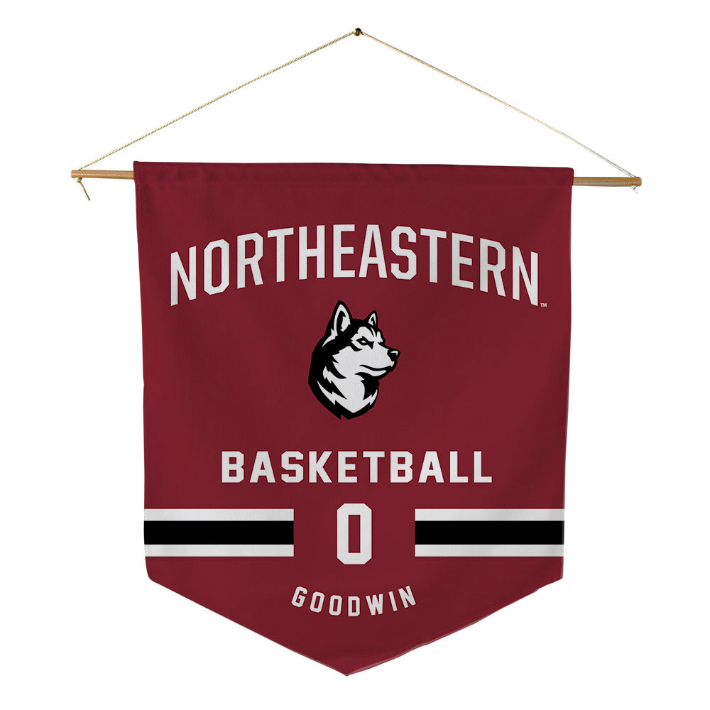 Northeastern - NCAA Men's Basketball : Josh Goodwin - Pennant - 18" x 21"-0