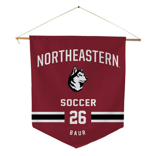 Northeastern - NCAA Women's Soccer : Scarlett Baur - Pennant - 18" x 21"-0