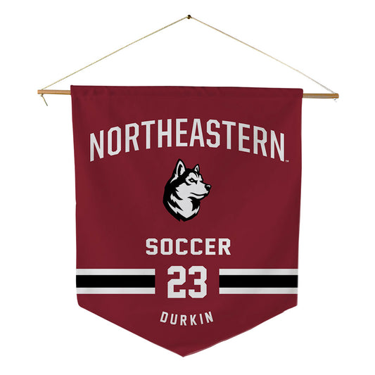 Northeastern - NCAA Women's Soccer : Bridget Durkin - Pennant - 18" x 21"-0