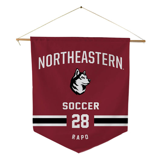Northeastern - NCAA Men's Soccer : Anthony Rapo - Pennant - 18" x 21"-0