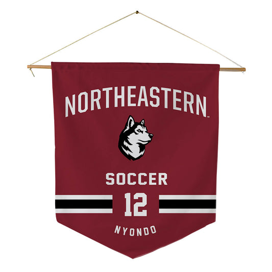 Northeastern - NCAA Women's Soccer : Lughano Nyondo - Pennant - 18" x 21"-0