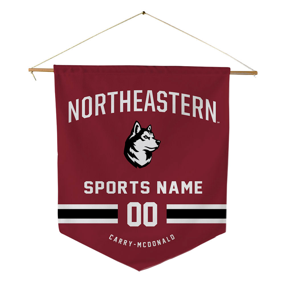 Northeastern - NCAA Women's Track & Field : Ava Carry-McDonald - Pennant - 18" x 21"-0