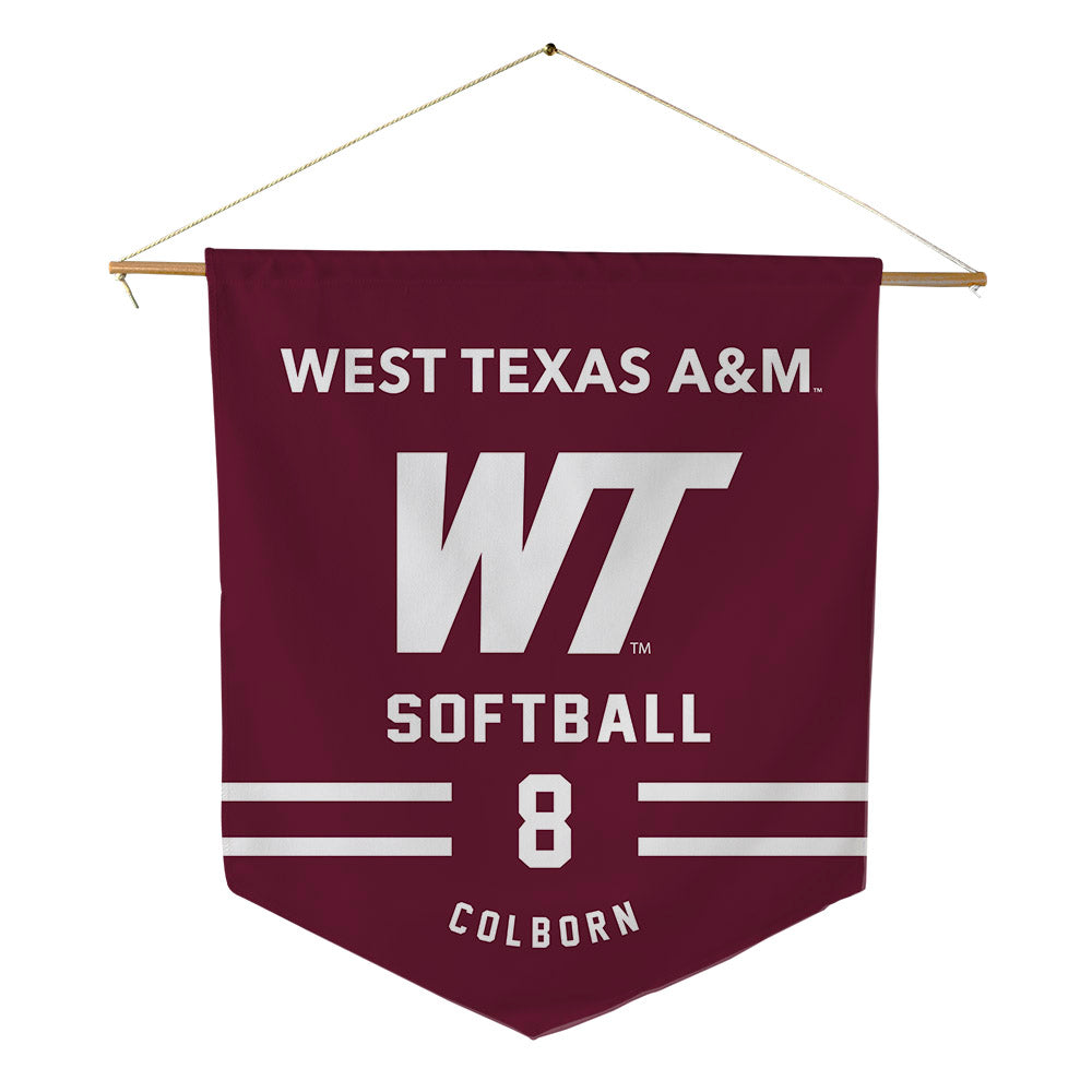 WTAMU - NCAA Softball : Cadence Colborn - Pennant - 18" x 21"-0
