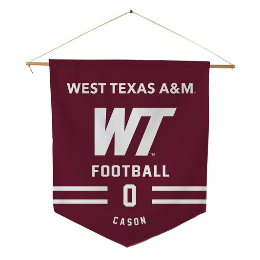WTAMU - NCAA Football : Contae Cason - Pennant - 18" x 21"-0