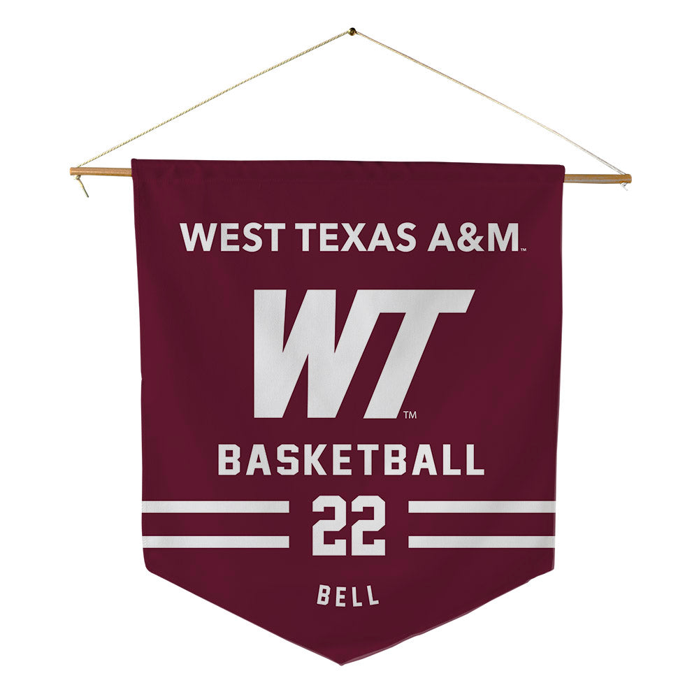 WTAMU - NCAA Women's Basketball : Taytum Bell - Pennant - 18" x 21"-0