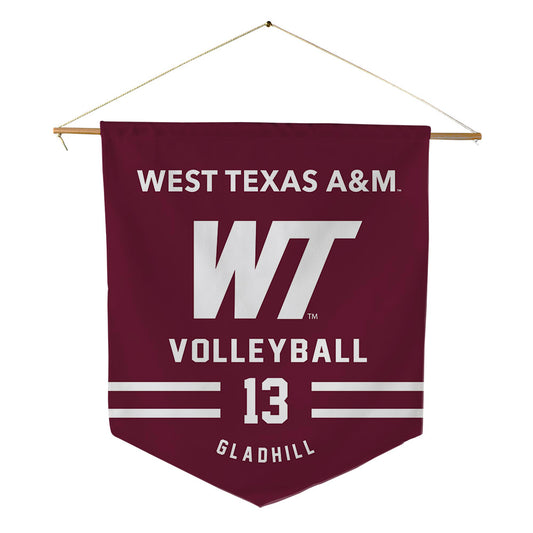 WTAMU - NCAA Women's Volleyball : Parker Gladhill - Pennant - 18" x 21"-0