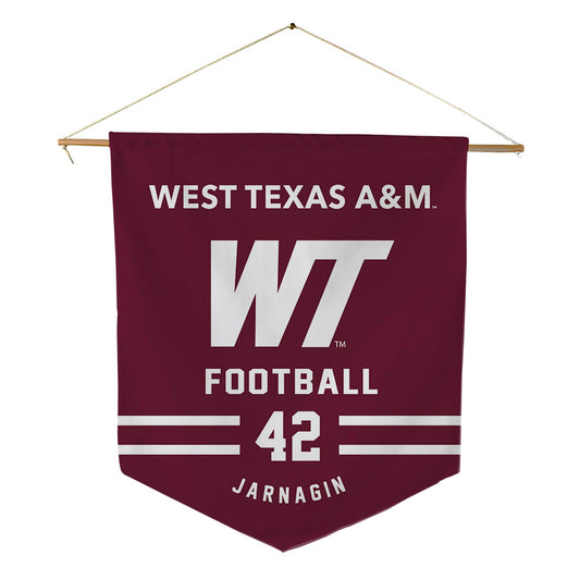 WTAMU - NCAA Football : Lucas Jarnagin - Pennant - 18" x 21"-0