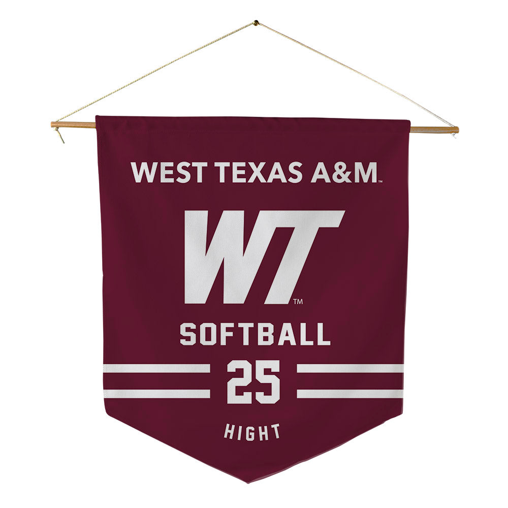 WTAMU - NCAA Softball : Maddie Hight - Pennant - 18" x 21"-0