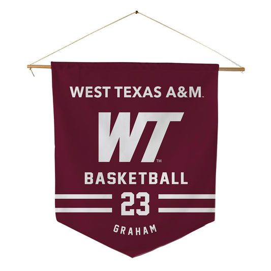 WTAMU - NCAA Women's Basketball : Claire Graham - Pennant - 18" x 21"-0
