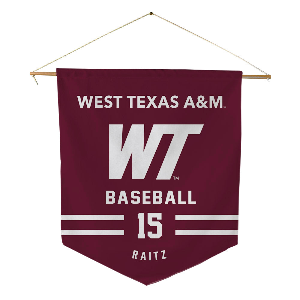WTAMU - NCAA Baseball : Bryan Raitz - Pennant - 18" x 21"-0