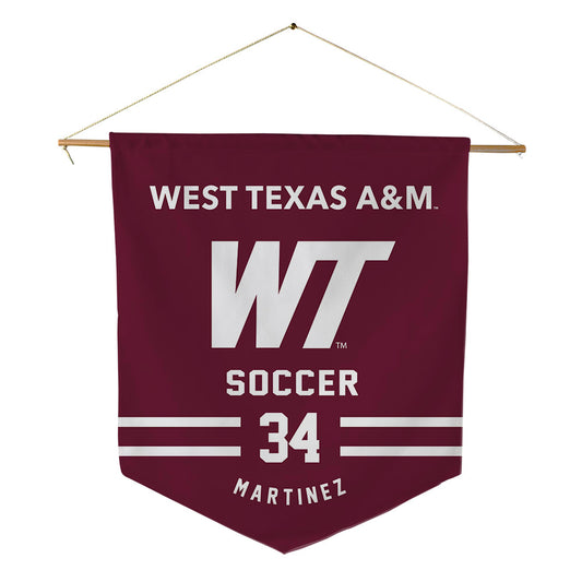 WTAMU - NCAA Men's Soccer : Axel Martinez - Pennant - 18" x 21"-0