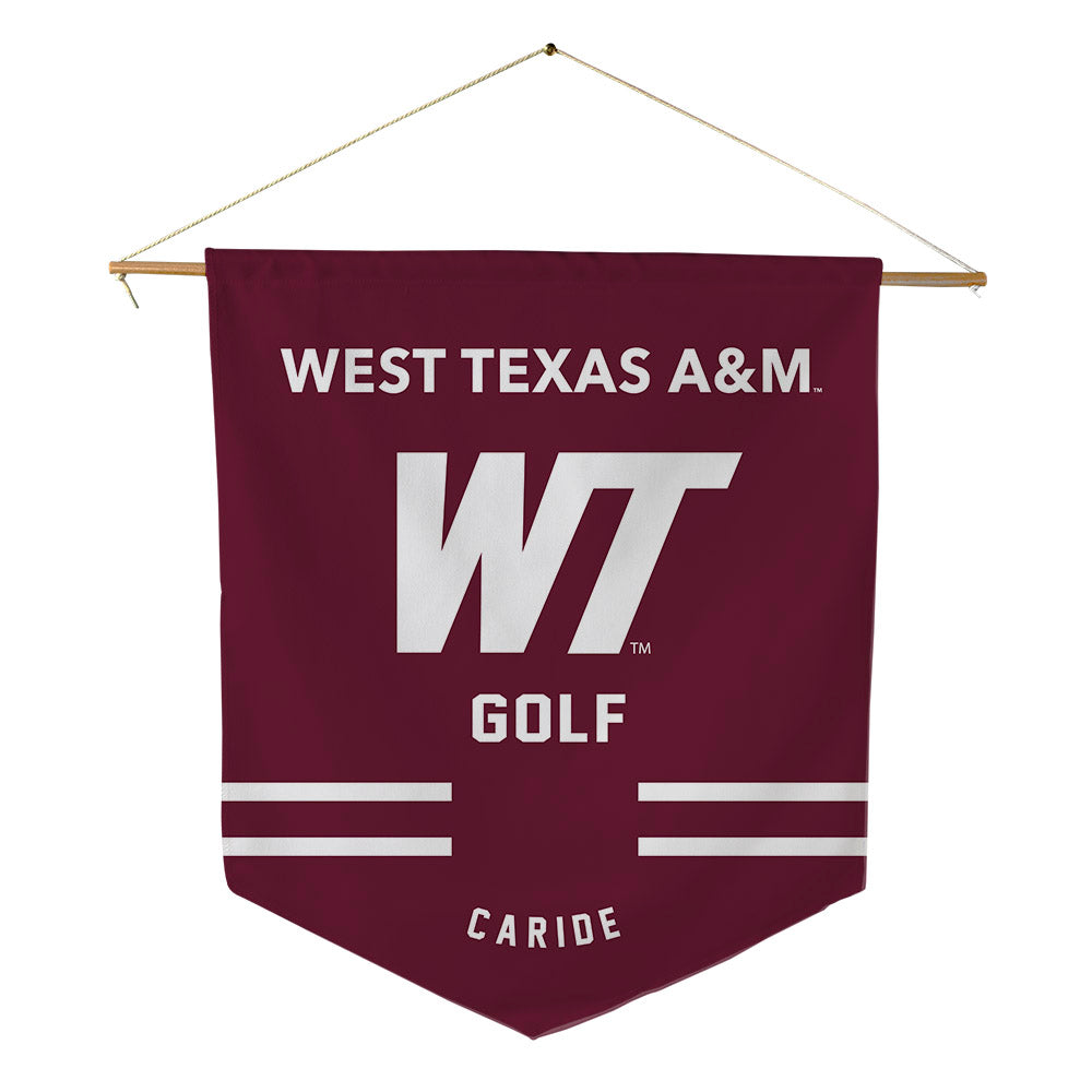WTAMU - NCAA Men's Golf : Santiago Caride - Pennant - 18" x 21"-0