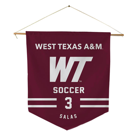 WTAMU - NCAA Women's Soccer : Makenah Salas - Pennant - 18" x 21"-0