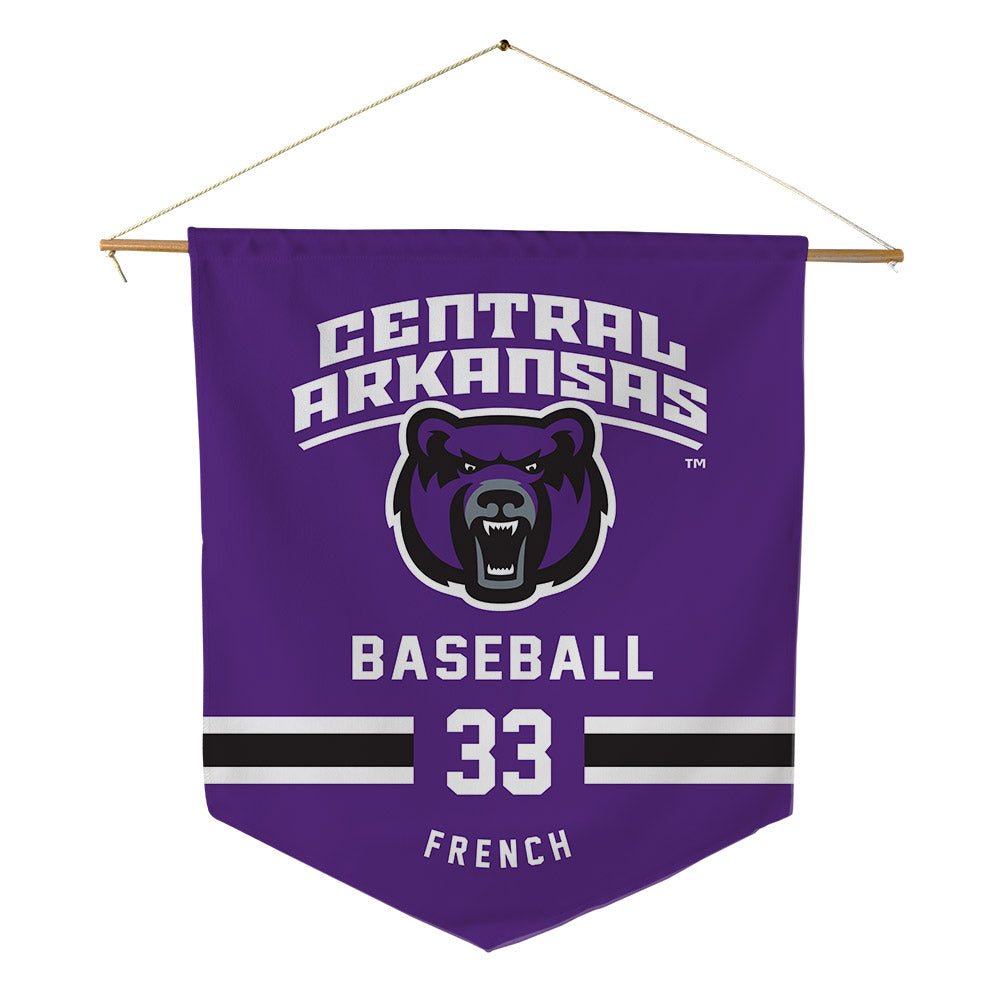 Central Arkansas - NCAA Baseball : Nicholas French - Pennant - 18" x 21"-0