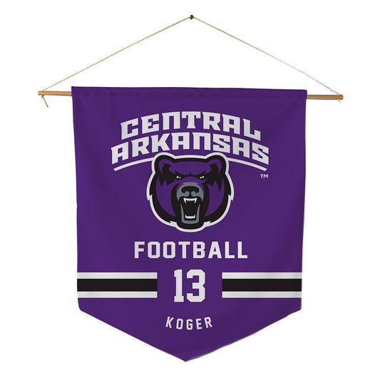 Central Arkansas - NCAA Football : Caleb Koger - Pennant - 18" x 21"-0