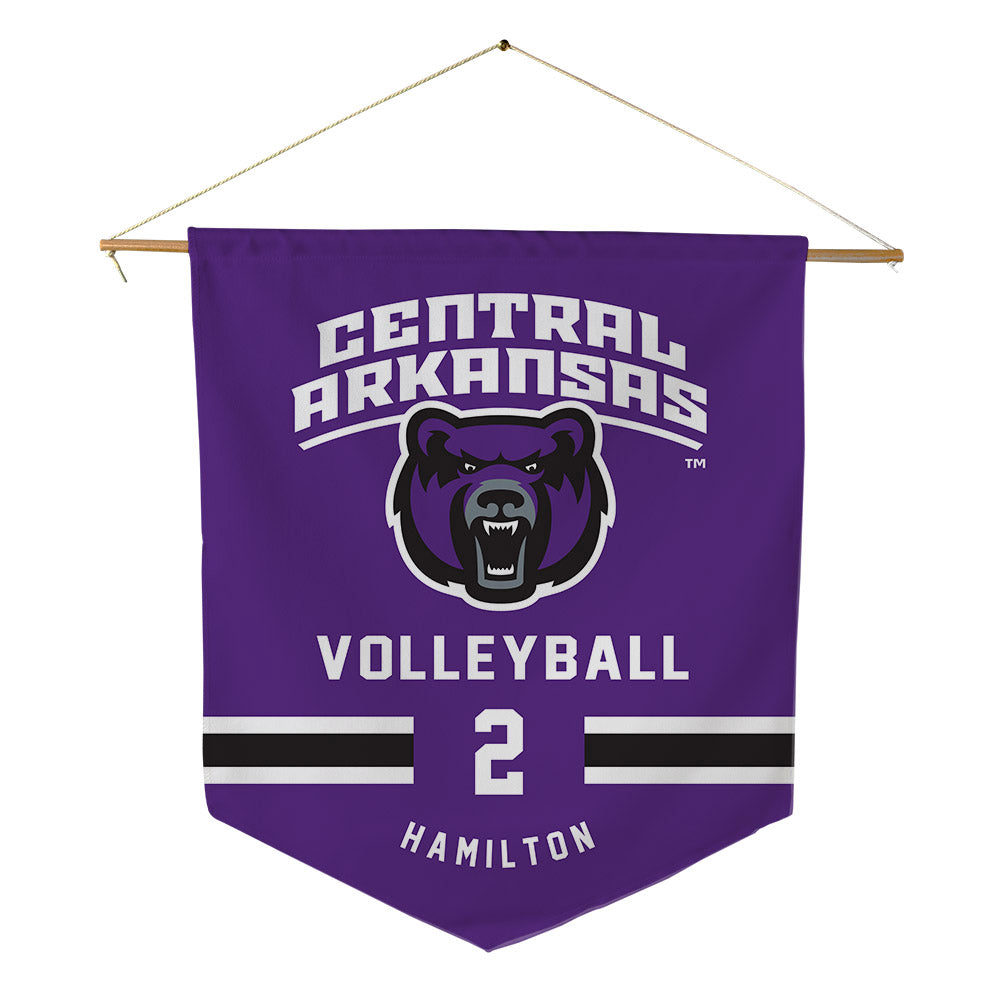 Central Arkansas - NCAA Women's Volleyball : Trinity Hamilton - Pennant - 18" x 21"-0