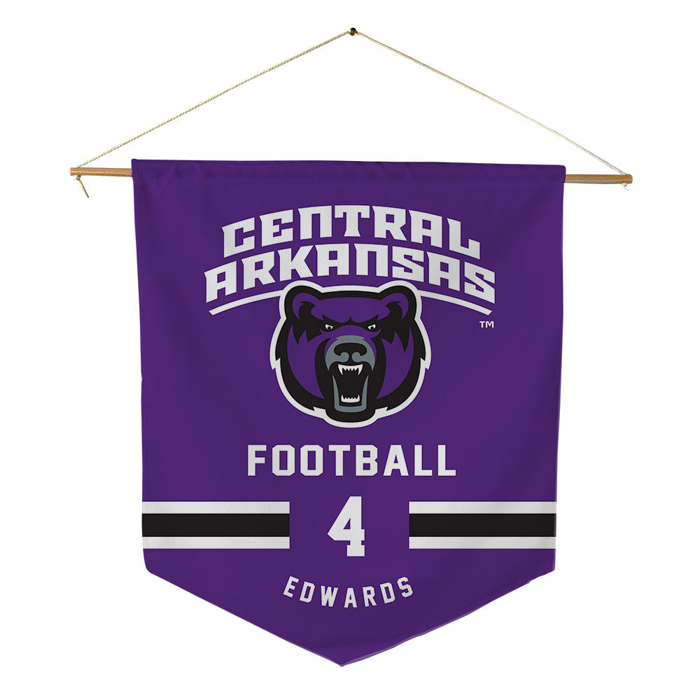 Central Arkansas - NCAA Football : Triston Edwards - Pennant - 18" x 21"-0