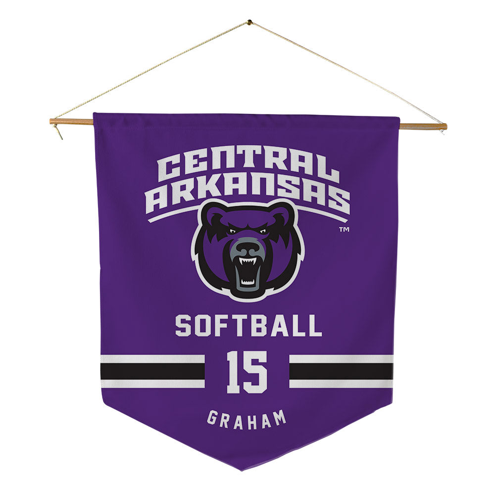 Central Arkansas - NCAA Softball : Kaitlyn Graham - Pennant - 18" x 21"-0