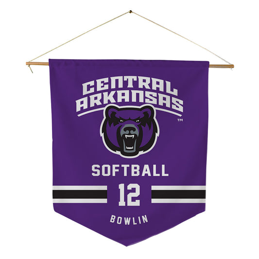 Central Arkansas - NCAA Softball : Emory Bowlin - Pennant - 18" x 21"-0