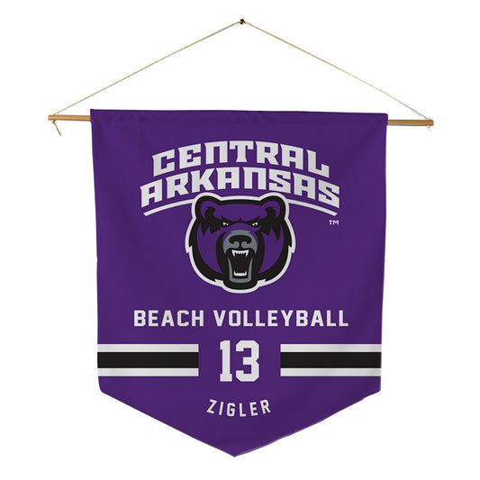 Central Arkansas - NCAA Beach Volleyball : Cameron Zigler - Pennant - 18" x 21"-0
