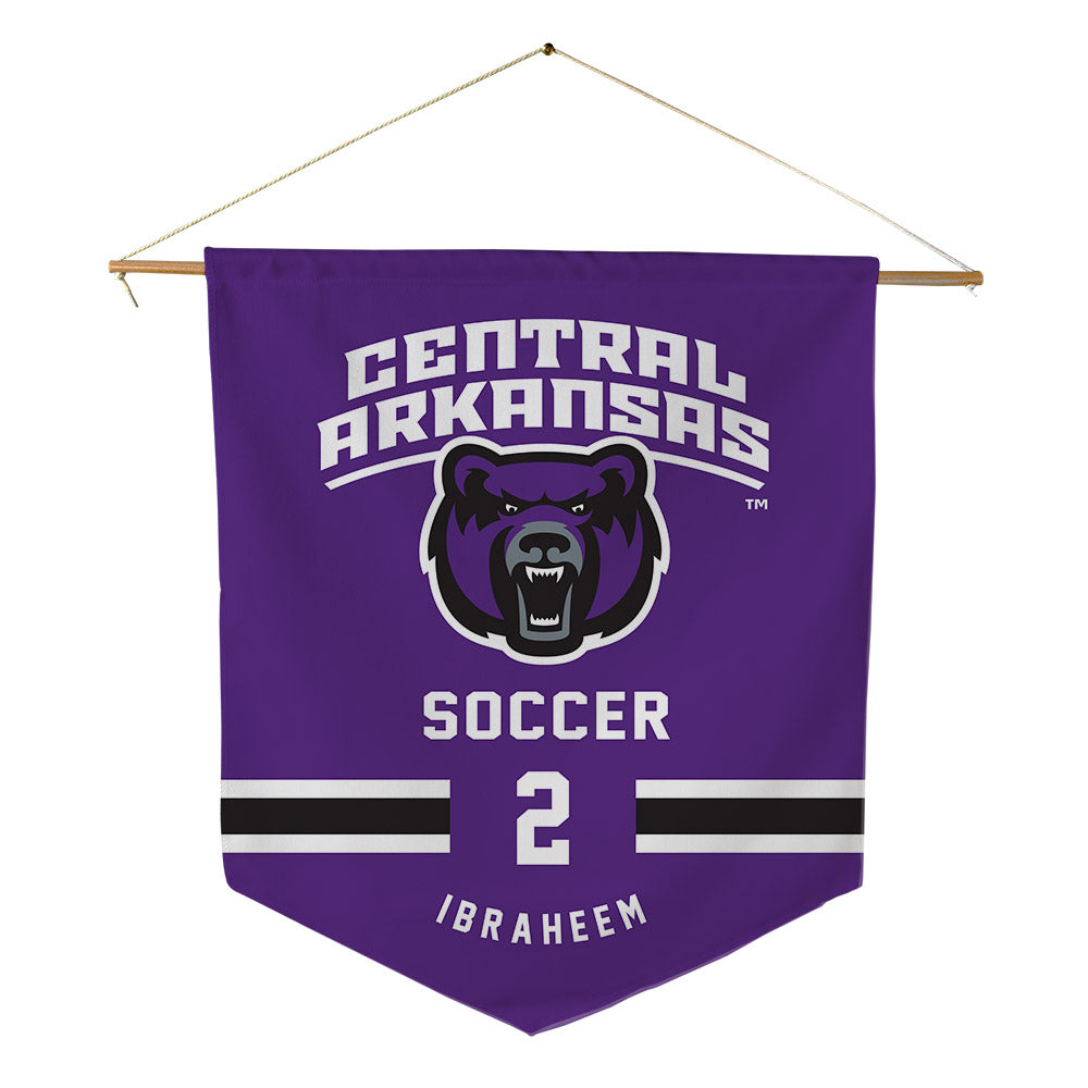 Central Arkansas - NCAA Men's Soccer : Faris Ibraheem - Pennant - 18" x 21"-0