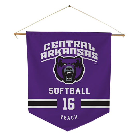 Central Arkansas - NCAA Softball : emma veach - Pennant - 18" x 21"-0