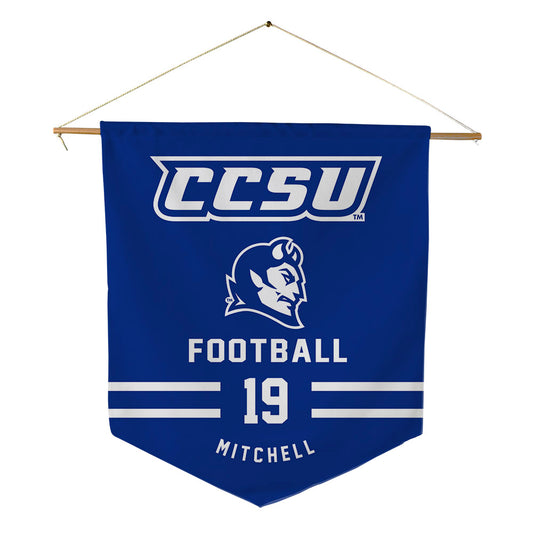 CCSU - NCAA Football : Navon Mitchell - Pennant - 18" x 21"-0