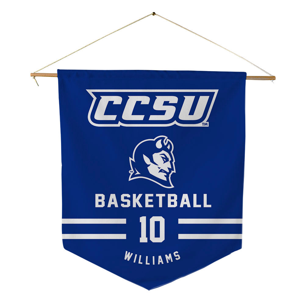 CCSU - NCAA Men's Basketball : Jakobe Williams - Pennant - 18" x 21"-0