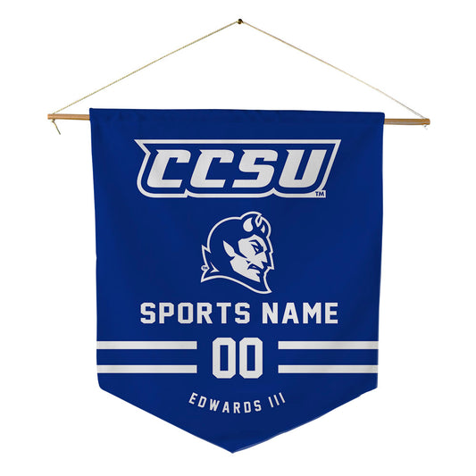 CCSU - NCAA Men's Basketball : Corsley Edwards III - Pennant - 18" x 21"-0
