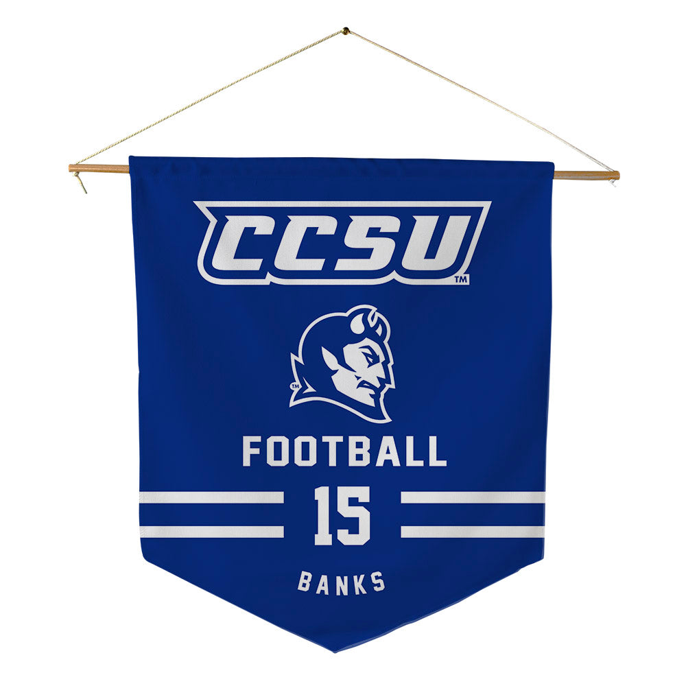 CCSU - NCAA Football : Carter Banks - Pennant - 18" x 21"-0
