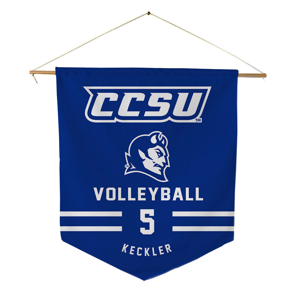 CCSU - NCAA Women's Volleyball : Olivia Keckler - Pennant - 18" x 21"-0