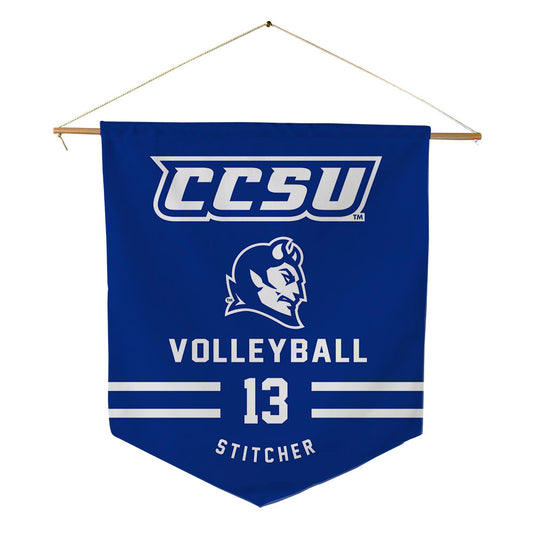 CCSU - NCAA Women's Volleyball : Aubrey Stitcher - Pennant - 18" x 21"-0