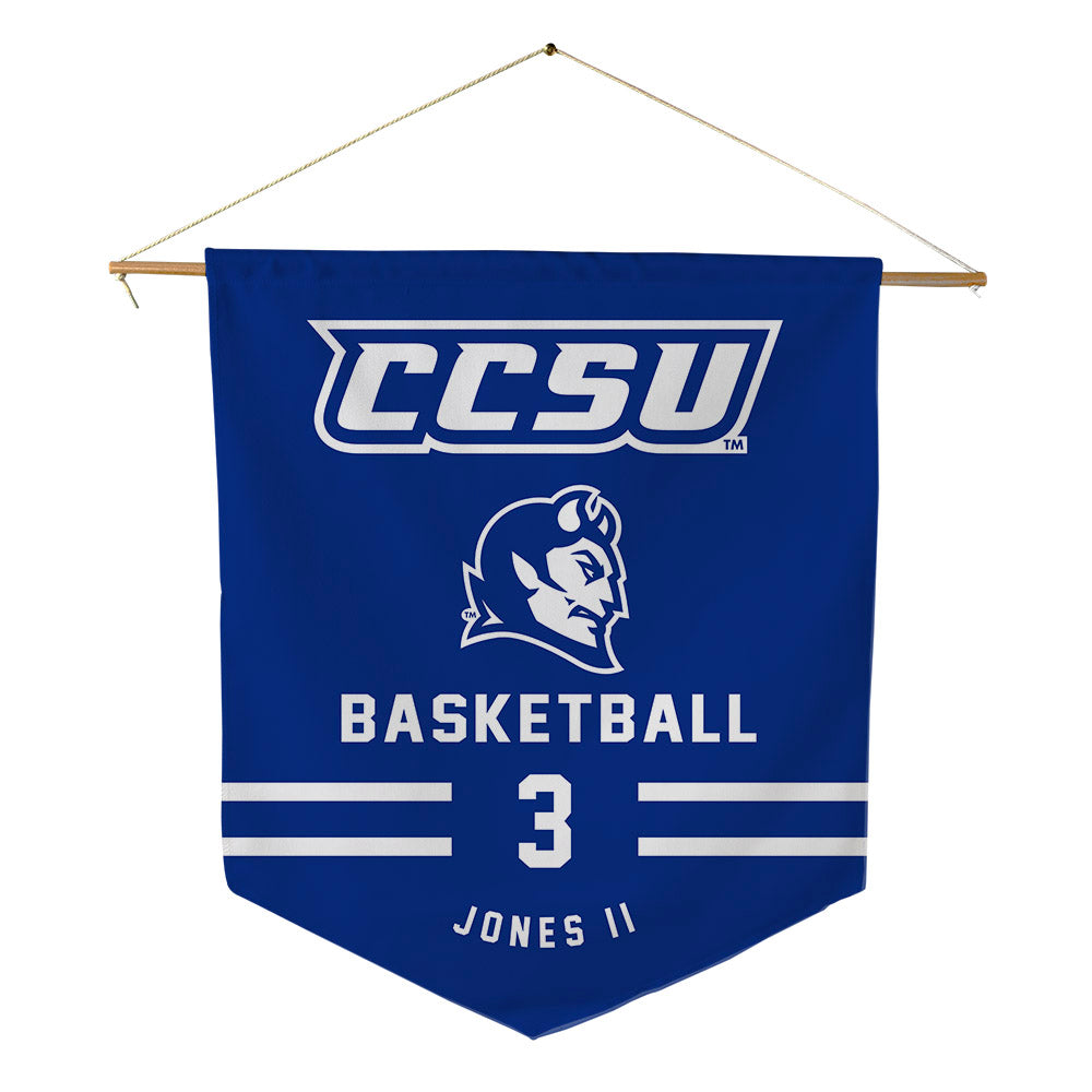 CCSU - NCAA Men's Basketball : Roddy Jones II - Pennant - 18" x 21"-0