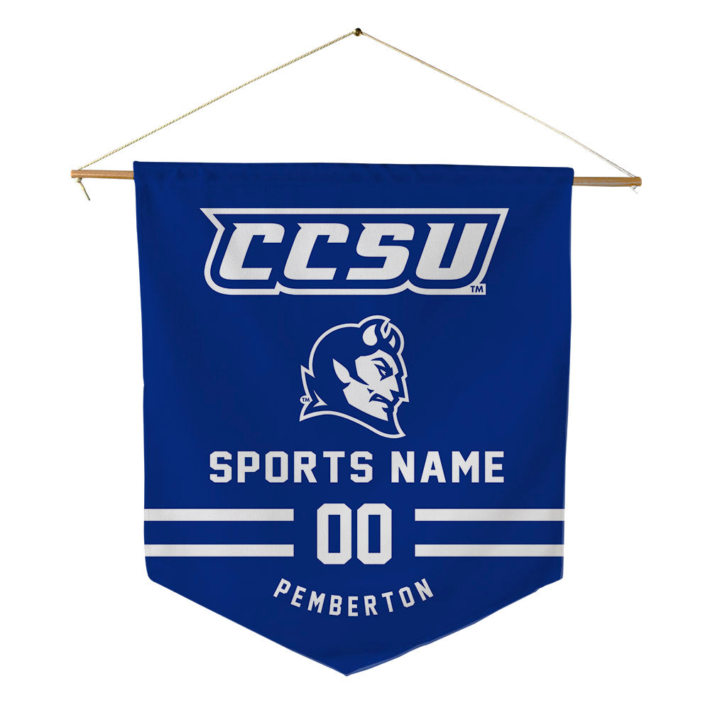 CCSU - NCAA Football : Ryan Pemberton - Pennant - 18" x 21"-0