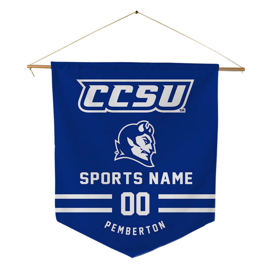 CCSU - NCAA Football : Ryan Pemberton - Pennant - 18" x 21"-0