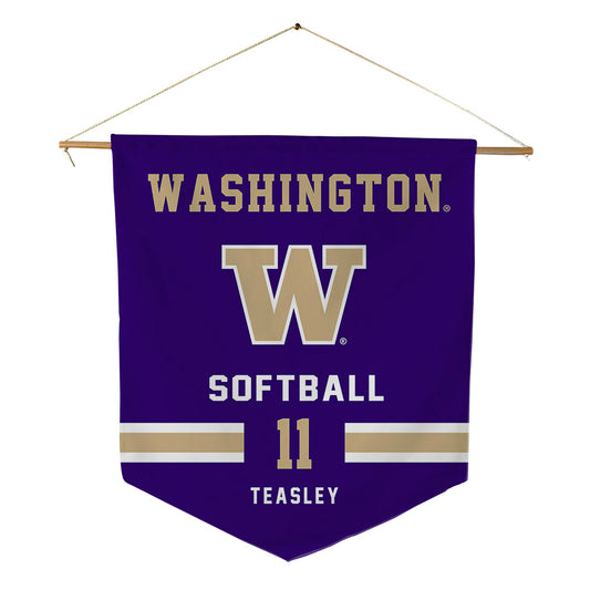 Washington - NCAA Softball : Marley Teasley - Pennant - 18" x 21"-0